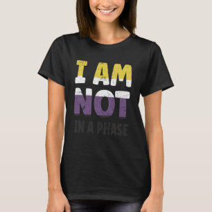 T-shirt Indicateur non binaire Je ne suis pas dans une pha