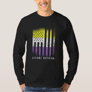 T-shirt Indicateur non binaire Supposons Rien Genderqueer