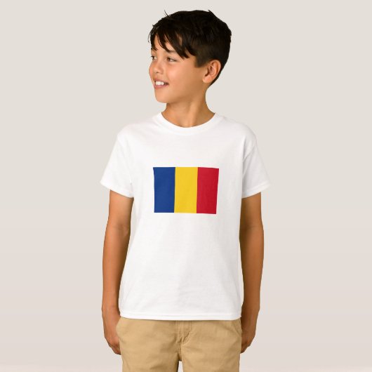 T-shirt Indicateur Roumanie (Devant entier)