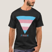 T-shirt Indicateur Transgenre Triangle Fierté Zone sécuris (Devant)
