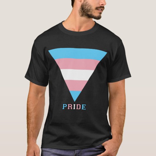 T-shirt Indicateur Transgenre Triangle Fierté Zone sécuris (Devant)