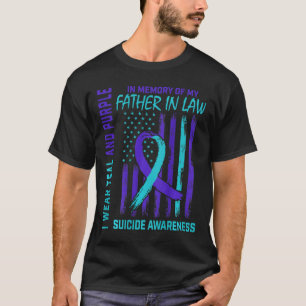 T-shirt Indicateur turquoise De Sensibilisation Au Suicide