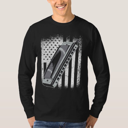 T-shirt Indicateur US Harmonica Player 1 (Devant)
