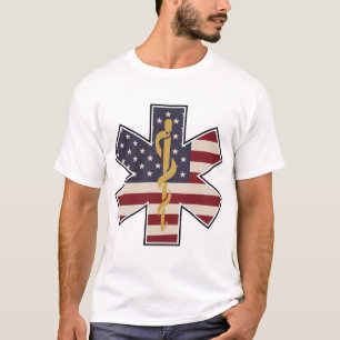 T-shirt Indicateur Usa du collaborateur Médicale d'urgenc
