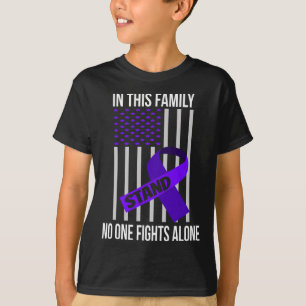 T-shirt Indicateur Usa Purple Ribbon Produits Opioïde Over