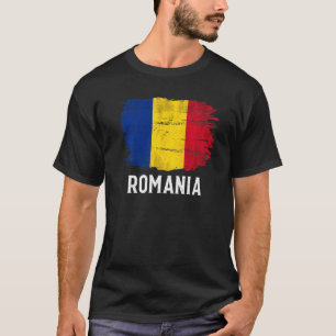 T-shirt Indicateur vintage Roumanie pour roumain
