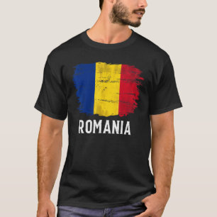 T-shirt Indicateur vintage Roumanie pour roumain