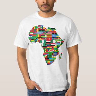 T-shirt Indicateurs de carte africaine