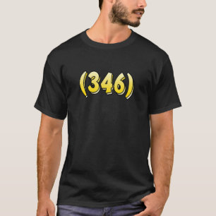T-shirt Indicatif régional Texas 346 Houston Pasadena Pear