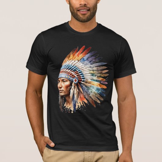T-shirt indien américain (Devant)
