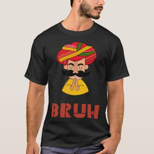 T-shirt indien bruh (Devant)