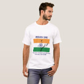 T-shirt INDIEN DAD fort courageux personnalisé (Devant entier)