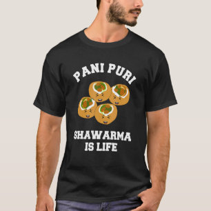T-shirt indien pani puri shawarma