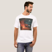 T-shirt Indien par un feu de camp (0744A) (Devant entier)