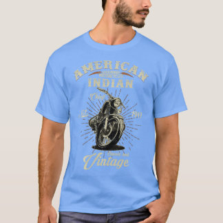 T-shirt Indien vintage pour moto d'Amérique pour vieux mot