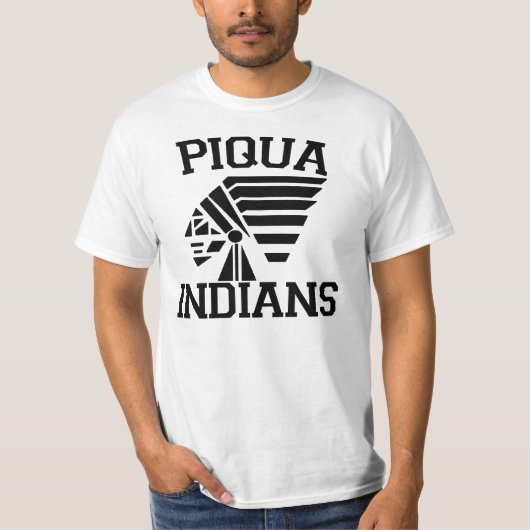 T-shirt Indiens de Piqua (Devant)
