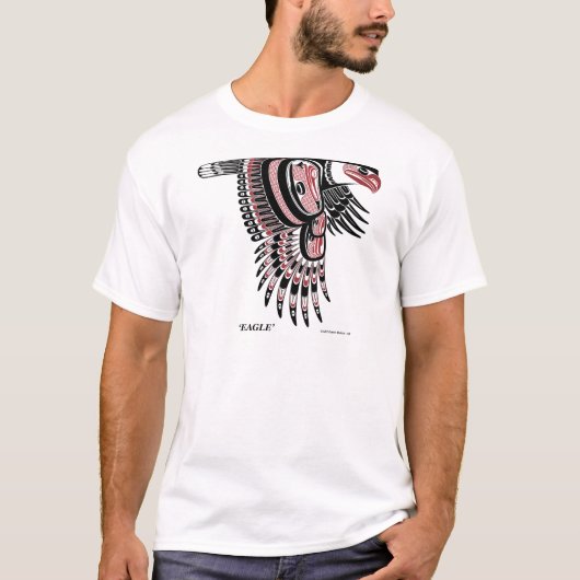 T-shirt Indigène du nord-ouest Eagle de côte (Devant)