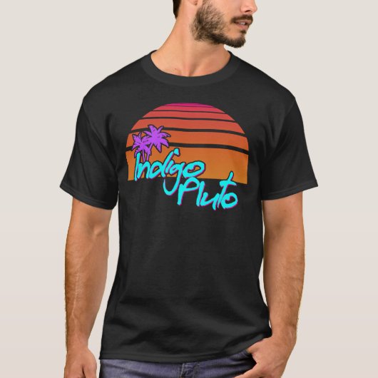 T-shirt Indigo Pluto - Miami Sunset (Devant)