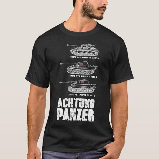 T-Shirt indispensable ACHTUNG PANZER (Devant)