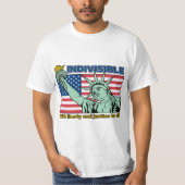 T-shirt Indivisible : Avec la liberté et la justice pour t (Devant)