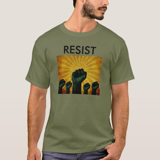 T-SHIRT INDIVISIBLE / RÉSISTE AVEC LOGO DE MAI DAY (Devant)
