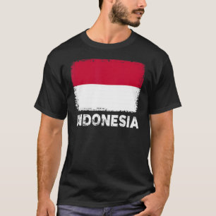 T-shirt Indonésie Drapeau Soutien Peuple Indonésien Femmes
