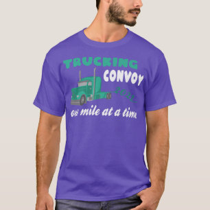 T-shirt Industrie Du Camionnage Art Dessin Vert Semi Camio
