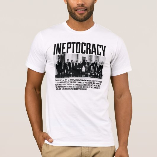 T-shirt Ineptocracy - équipe (Devant)