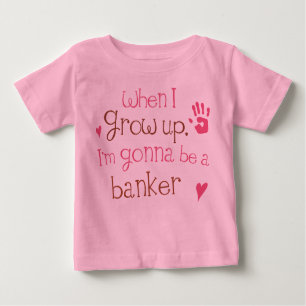 T-shirt infantile de bébé de banquier (avenir)