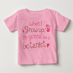 T-shirt infantile de bébé de botaniste (avenir)