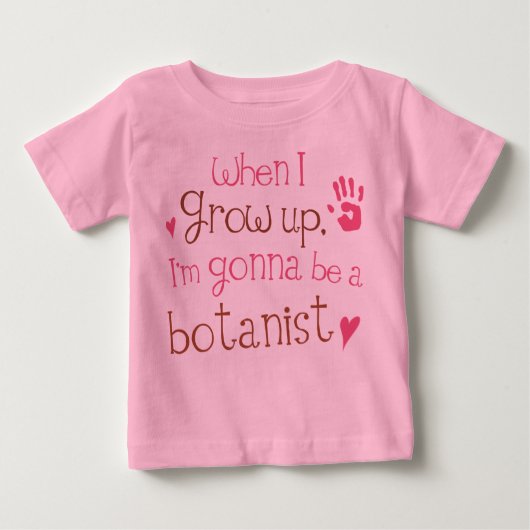 T-shirt infantile de bébé de botaniste (avenir) (Devant)