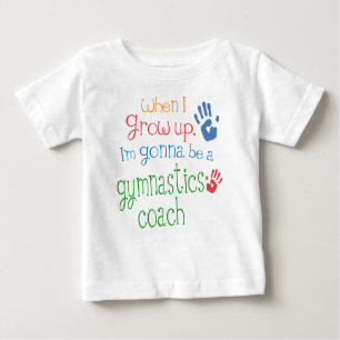 T-shirt infantile de bébé de car de gymnastique