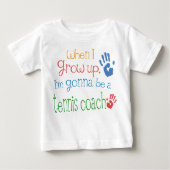 T-shirt infantile de bébé de car de tennis (Devant)