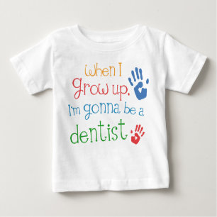 T-shirt infantile de bébé de dentiste (avenir)