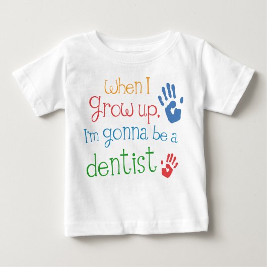 T-shirt infantile de bébé de dentiste (avenir) (Devant)