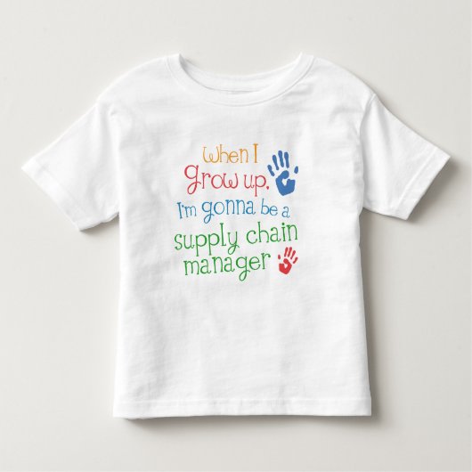 T-shirt infantile de bébé de directeur de chaîne (Devant)