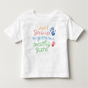 T-shirt infantile de bébé de garde de sécurité