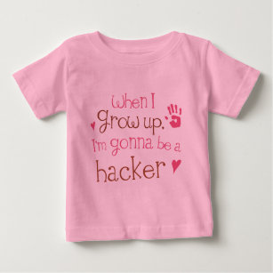 T-shirt infantile de bébé de pirate informatique
