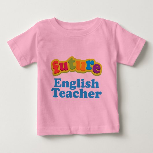 T-shirt infantile de bébé de professeur d'Anglais (Devant)