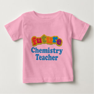 T-shirt infantile de bébé de professeur de chimie