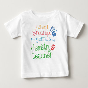 T-shirt infantile de bébé de professeur de chimie