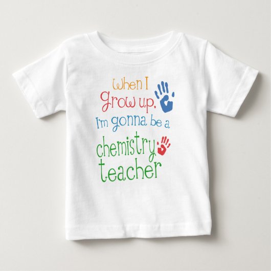 T-shirt infantile de bébé de professeur de chimie (Devant)