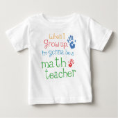 T-shirt infantile de bébé de professeur de maths (Devant)