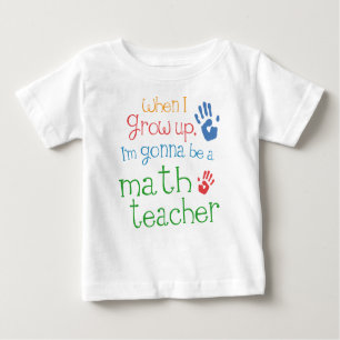 T-shirt infantile de bébé de professeur de maths
