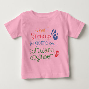 T-shirt infantile de bébé de Software Engineer