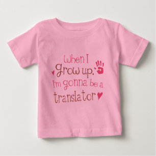 T-shirt infantile de bébé de traducteur (avenir)