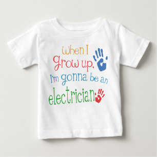 T-shirt infantile de bébé d'électricien (avenir)