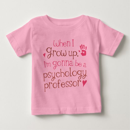 T-shirt infantile de professeur de psychologie (Devant)