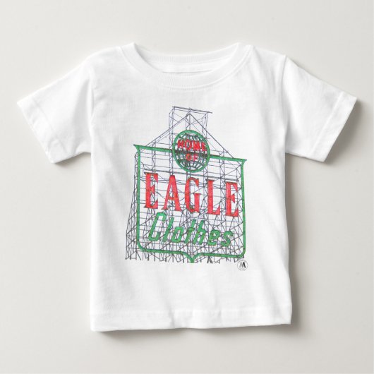T-shirt infantile de signe de vêtements d'Eagle (Devant)