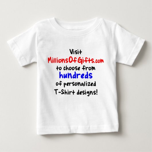 T-shirt infantile fait sur commande (Devant)